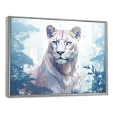 Majestic Cougar In The Jungle Faded Morning Light - Cheetah Canvas Wall Art