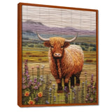 Highland Cow Embroidery - Cow Wall Decor