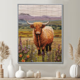 Highland Cow Embroidery - Cow Wall Decor
