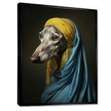 Elegant Portrait Of Greyhound - Dog Wall Art Prints