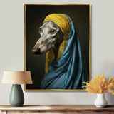 Elegant Portrait Of Greyhound - Dog Wall Art Prints
