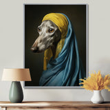 Elegant Portrait Of Greyhound - Dog Wall Art Prints