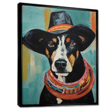 Painting Of Doberman With Black Hat - Dog Doberman Wall Art Prints