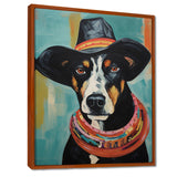 Painting Of Doberman With Black Hat - Dog Doberman Wall Art Prints