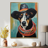 Painting Of Doberman With Black Hat - Dog Doberman Wall Art Prints
