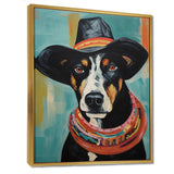 Painting Of Doberman With Black Hat - Dog Doberman Wall Art Prints