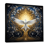 Celestial Dove Bringing Peace - Dove Large Canvas Wall Art