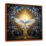 Celestial Dove Bringing Peace - Dove Large Canvas Wall Art
