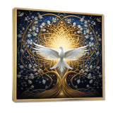 Celestial Dove Bringing Peace - Dove Large Canvas Wall Art