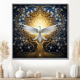 Celestial Dove Bringing Peace - Dove Large Canvas Wall Art