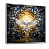 Celestial Dove Bringing Peace - Dove Large Canvas Wall Art