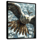 Majestic Eagle Roaming The Winter Sky - Eagle Wall Decor