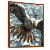 Majestic Eagle Roaming The Winter Sky - Eagle Wall Decor