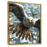 Majestic Eagle Roaming The Winter Sky - Eagle Wall Decor
