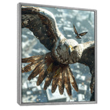 Majestic Eagle Roaming The Winter Sky - Eagle Wall Decor