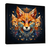 Portrait Of Majestic Magical Fox - Fox Large Canvas Wall Art