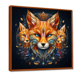 Portrait Of Majestic Magical Fox - Fox Large Canvas Wall Art