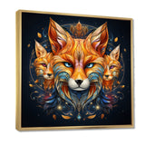 Portrait Of Majestic Magical Fox - Fox Large Canvas Wall Art