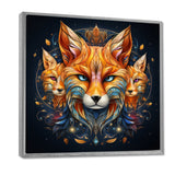 Portrait Of Majestic Magical Fox - Fox Large Canvas Wall Art