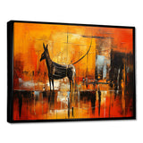 Gazelle In African Savanne - Leopard Canvas Wall Art