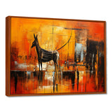 Gazelle In African Savanne - Leopard Canvas Wall Art