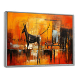 Gazelle In African Savanne - Leopard Canvas Wall Art