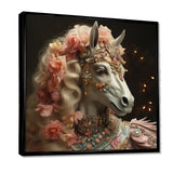 Gracious Horse Retro Glam - Horse Large Canvas Wall Art