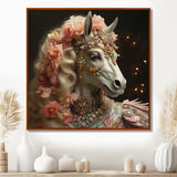 Gracious Horse Retro Glam - Horse Large Canvas Wall Art