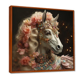 Gracious Horse Retro Glam - Horse Large Canvas Wall Art