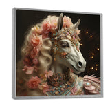 Gracious Horse Retro Glam - Horse Large Canvas Wall Art