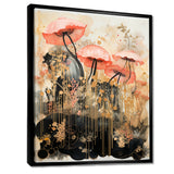 Pink Jellyfish Vintage Collage - Pink Jellyfish Wall Art