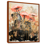 Pink Jellyfish Vintage Collage - Pink Jellyfish Wall Art