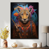 Tribe Of The Blue Leopard - Multi-Color Leopard Wall Art