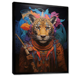 Tribe Of The Blue Leopard - Multi-Color Leopard Wall Art