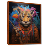 Tribe Of The Blue Leopard - Multi-Color Leopard Wall Art