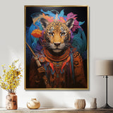 Tribe Of The Blue Leopard - Multi-Color Leopard Wall Art
