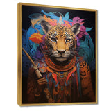Tribe Of The Blue Leopard - Multi-Color Leopard Wall Art