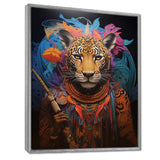 Tribe Of The Blue Leopard - Multi-Color Leopard Wall Art