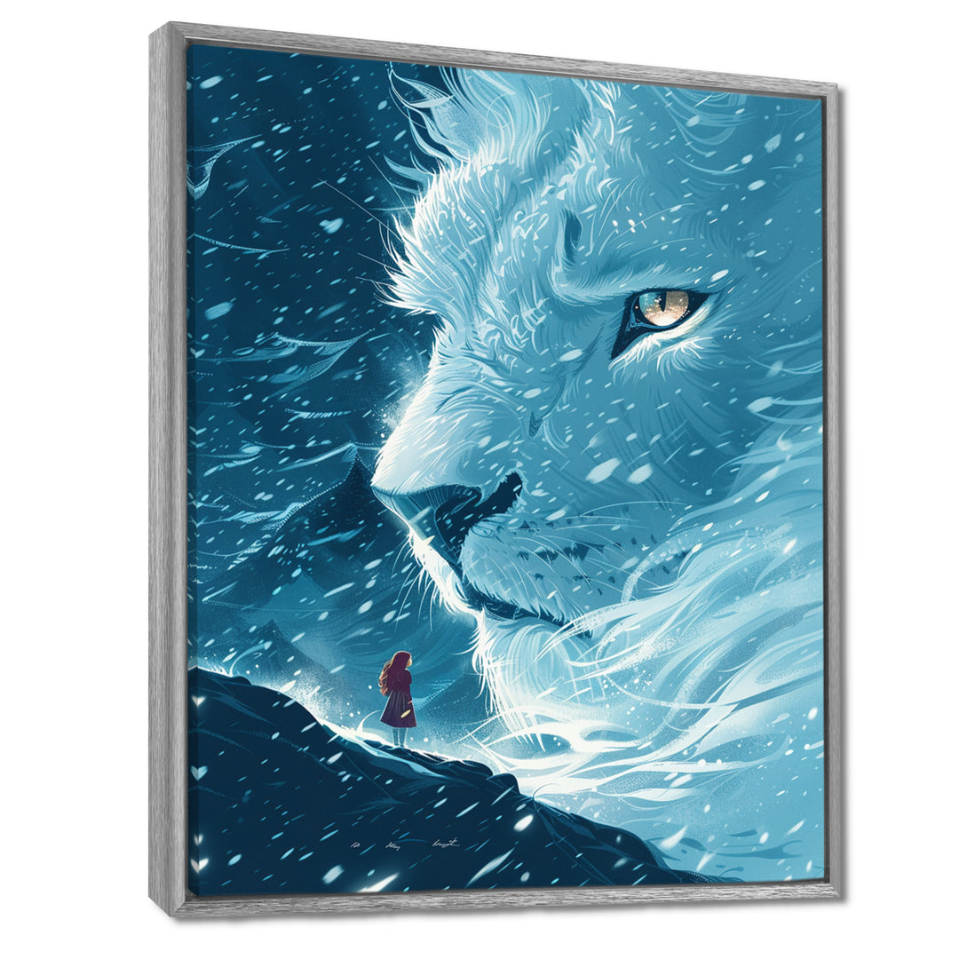 Spirit Of The White Lion Fantasy - Lion Home Decor Art