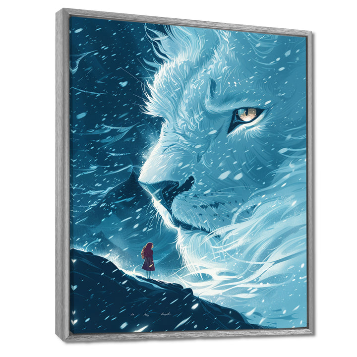 Spirit Of The White Lion Fantasy - Lion Home Decor Art