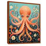 Orange Octopus - Octopus Wall Decor
