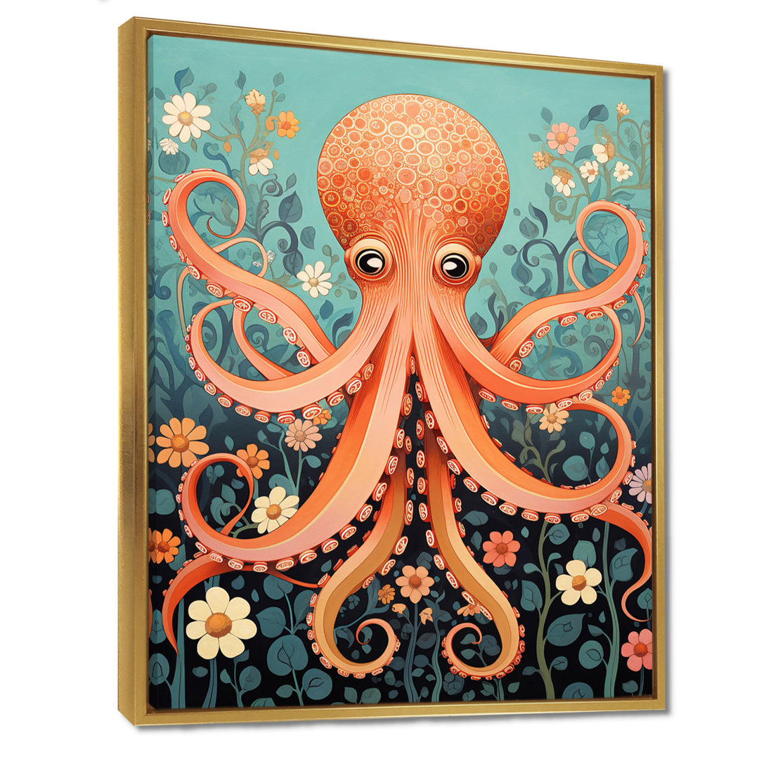 Orange Octopus - Octopus Wall Decor
