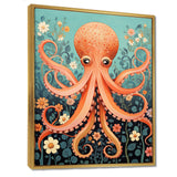 Orange Octopus - Octopus Wall Decor