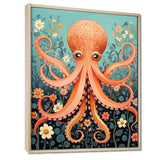 Orange Octopus - Octopus Wall Decor