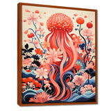 Retro Pink Octopus Retro Deep Sea - Octopus Wall Art Prints