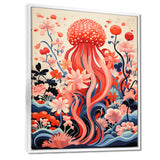 Retro Pink Octopus Retro Deep Sea - Octopus Wall Art Prints