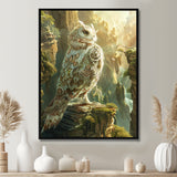 Majestic White Owl In The Mountains - Owl Wall Decor