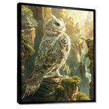 Majestic White Owl In The Mountains - Owl Wall Decor