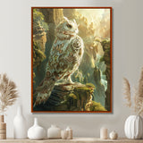 Majestic White Owl In The Mountains - Owl Wall Decor