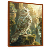Majestic White Owl In The Mountains - Owl Wall Decor